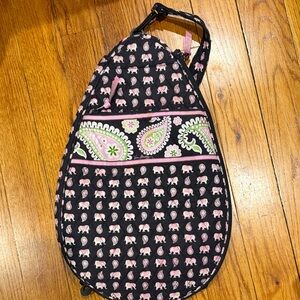 Vera Bradley Elephant Print Tennis Bag